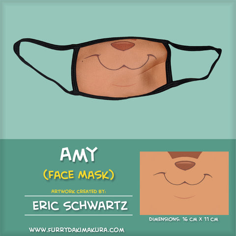 Amy the Squirrel Face Mask by EWS