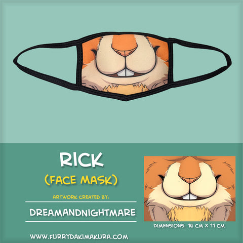 Rick Bunny Face Mask by DreamAndNightmare
