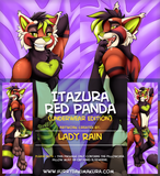 Itazura Red Panda by Lady Rain