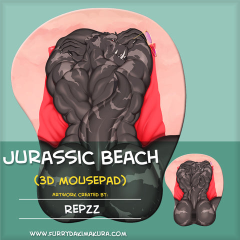 Jurassic Beach Mousepad by Repzz