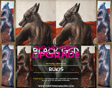 Black German Shepherd Dakimakura by Rukis