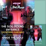 The Dog Pound Portiere Curtain by Bad Shade