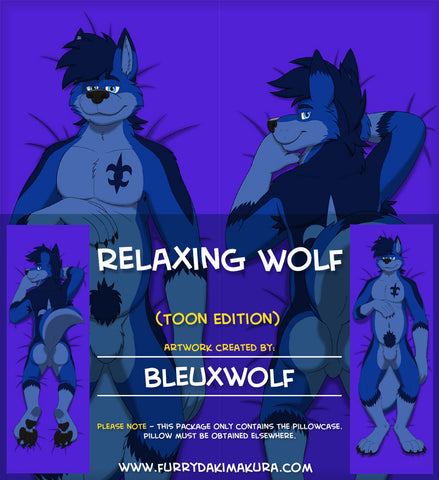 Relaxing Wolf by Bleuxwolf