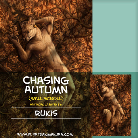 Chasing Autumn Wall Scroll by Rukis