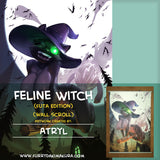 Feline Witch Wall Scroll by Atryl