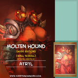 Molten Hound Wall Scroll by Atryl