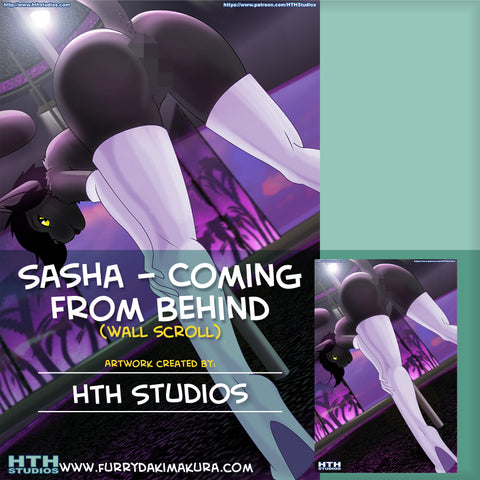 Sasha - Coming from Behind Wall Scroll by HTH Studios